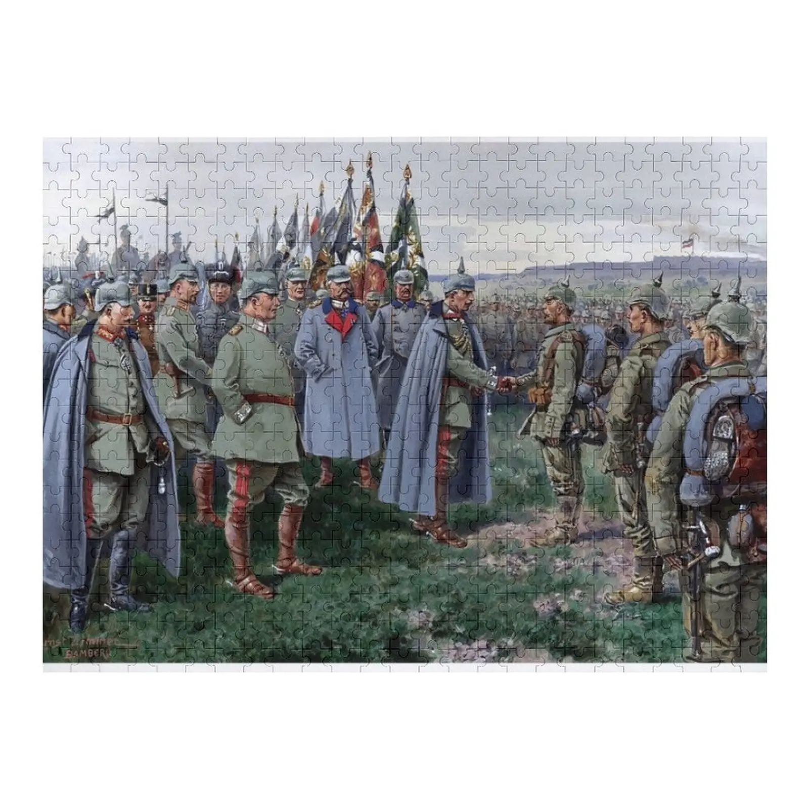 

Kaiser Wilhelm II on the Eastern Front, WWI Jigsaw Puzzle Works Of Art Wooden Name Jigsaw Custom Animal Puzzle