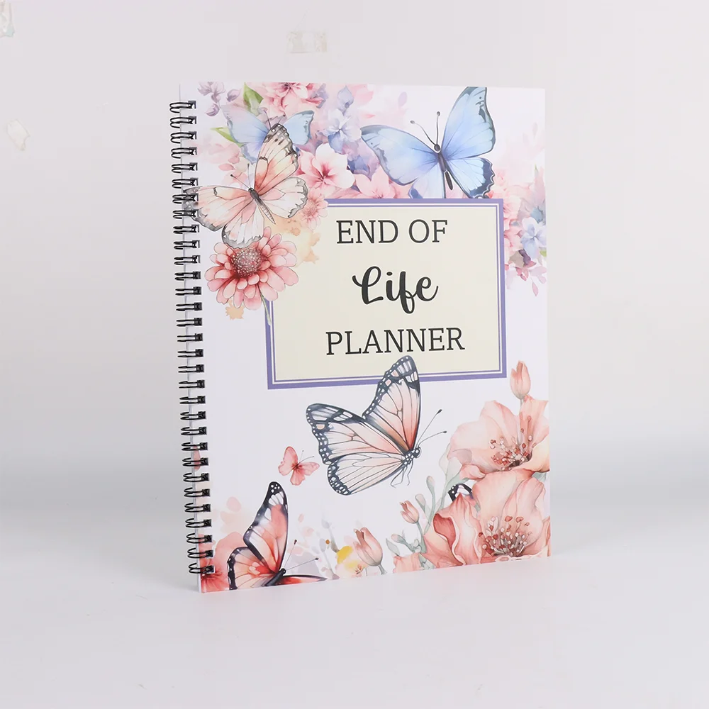 vintage design planner End of life planner guide to organizing property insurance important documents written in Eng
