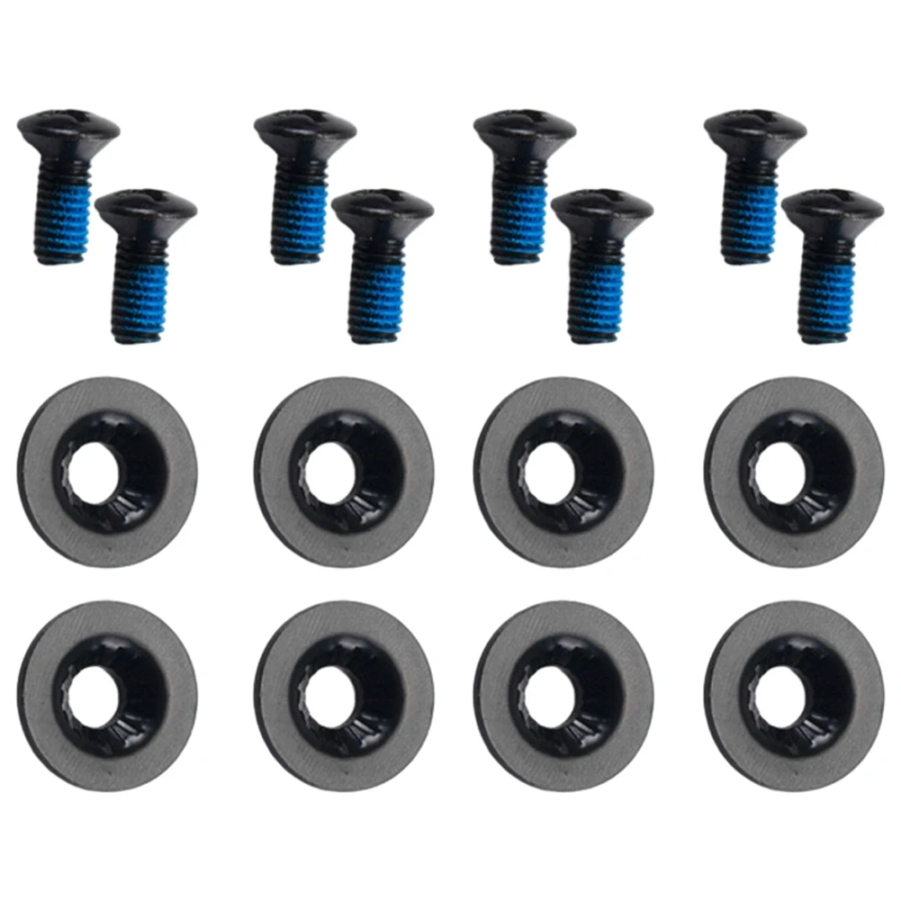 4 Sets Ski Board Fixing Screw Bolts M6 Replacement Safely Locking Snowboard Binding Mounting Plate Disc Screw Fixing Set 16mm 6