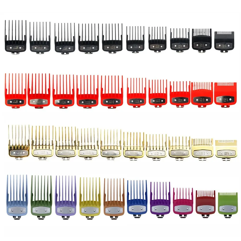 8/10pcs Hair Clipper Limit Guide Comb For Wahl Trimmer Universal Barber Haircut Tool hair clipper guide comb hair cutting comb