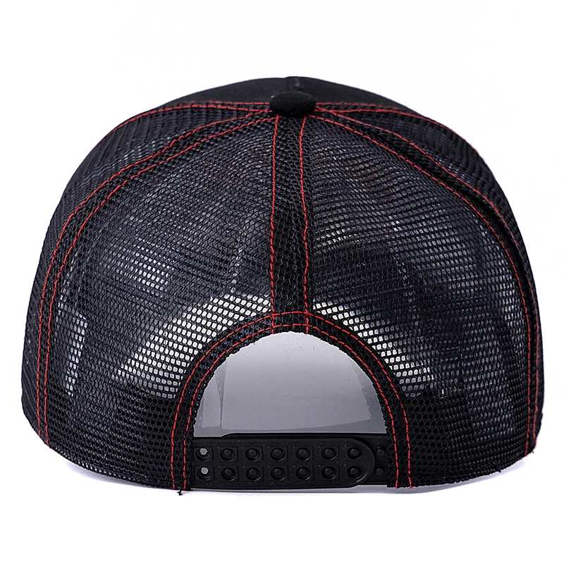 Unisex Mesh Cap Classic Motorcycle Pattrn Summer Baseball Cap Streetwear Trucker Hat For Men Women