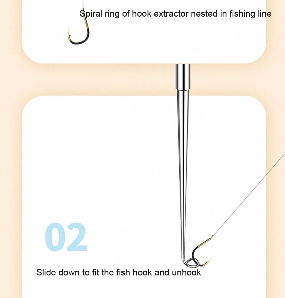 Walk Fish abnehmbare Edelstahl schnelle Angelhaken entferner Sicherheit Angelhaken Extraktor Detacher schnelle Entkopplung vorrichtung Fisch – Detail 12