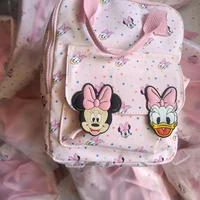 Disney cartoon Minnie Kids Backpack Mini plush Schoolbag Girls and Boys Cute lady Shoulder Bag gift 4