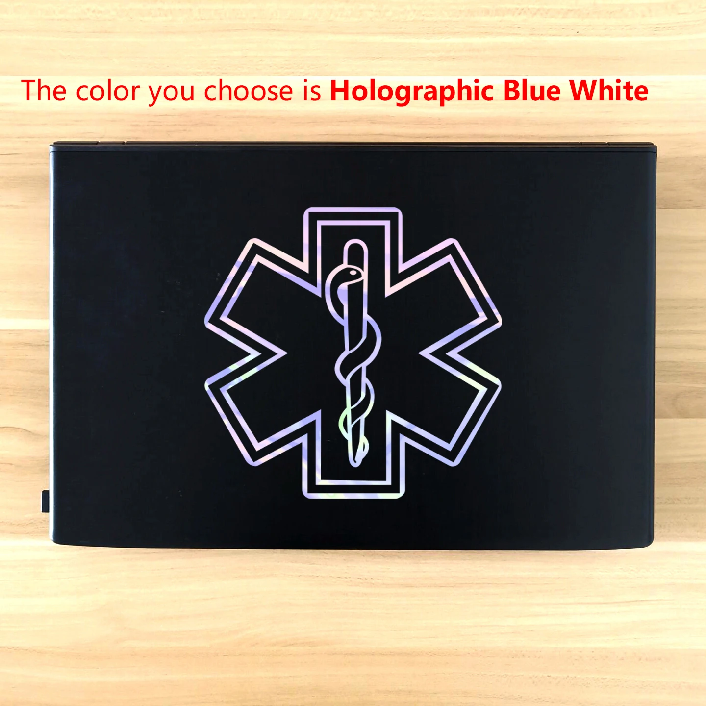 Ster van het leven teken vinyl sticker ambulance autoruit decor, ster met  slang en personeel medische sticker voor laptop decoratie - AliExpress, image size:1440x1440