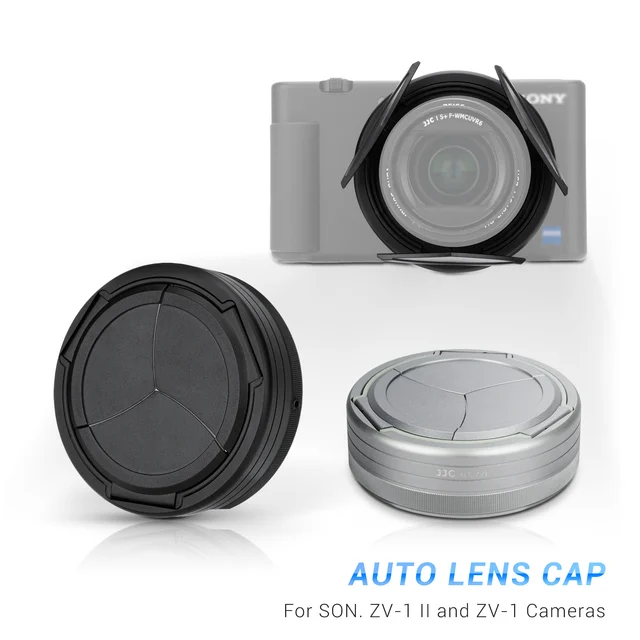 JJC Auto Lens Cap: The Perfect Camera Lens Cover Accessory for Sony ZV-1 II and ZV-1 Cameras