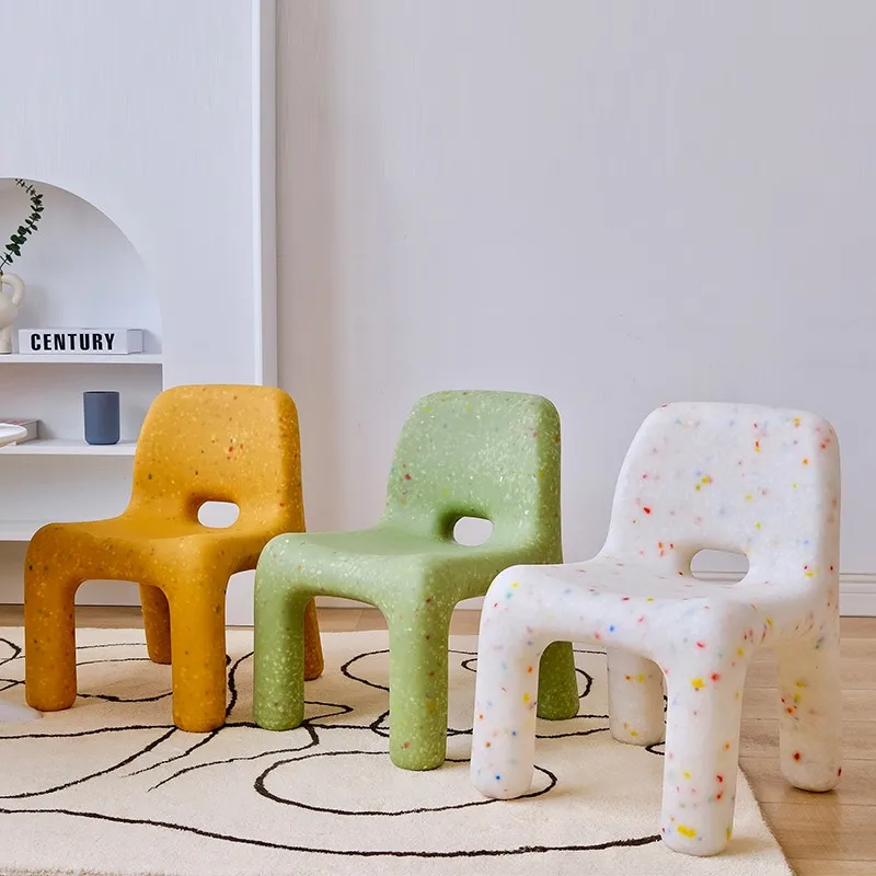 Sgabelli per bambini, schienale, panche per cartoni animati per uso domestico, sedie da pranzo carine, sgabelli bassi in plastica minimalista, scuola materna