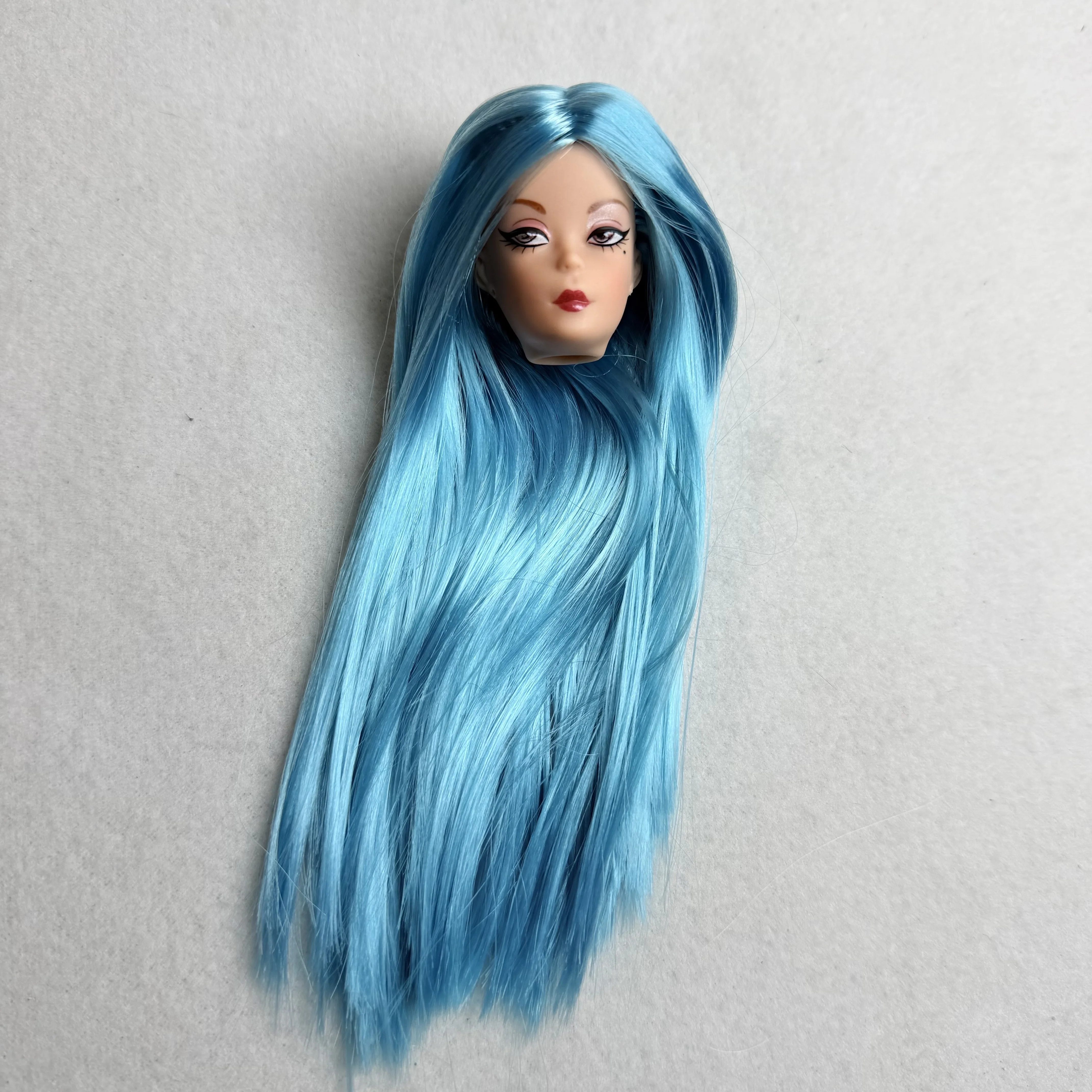 Set of 6 Fashion Doll Heads with Diverse Skin Tones and Makeup