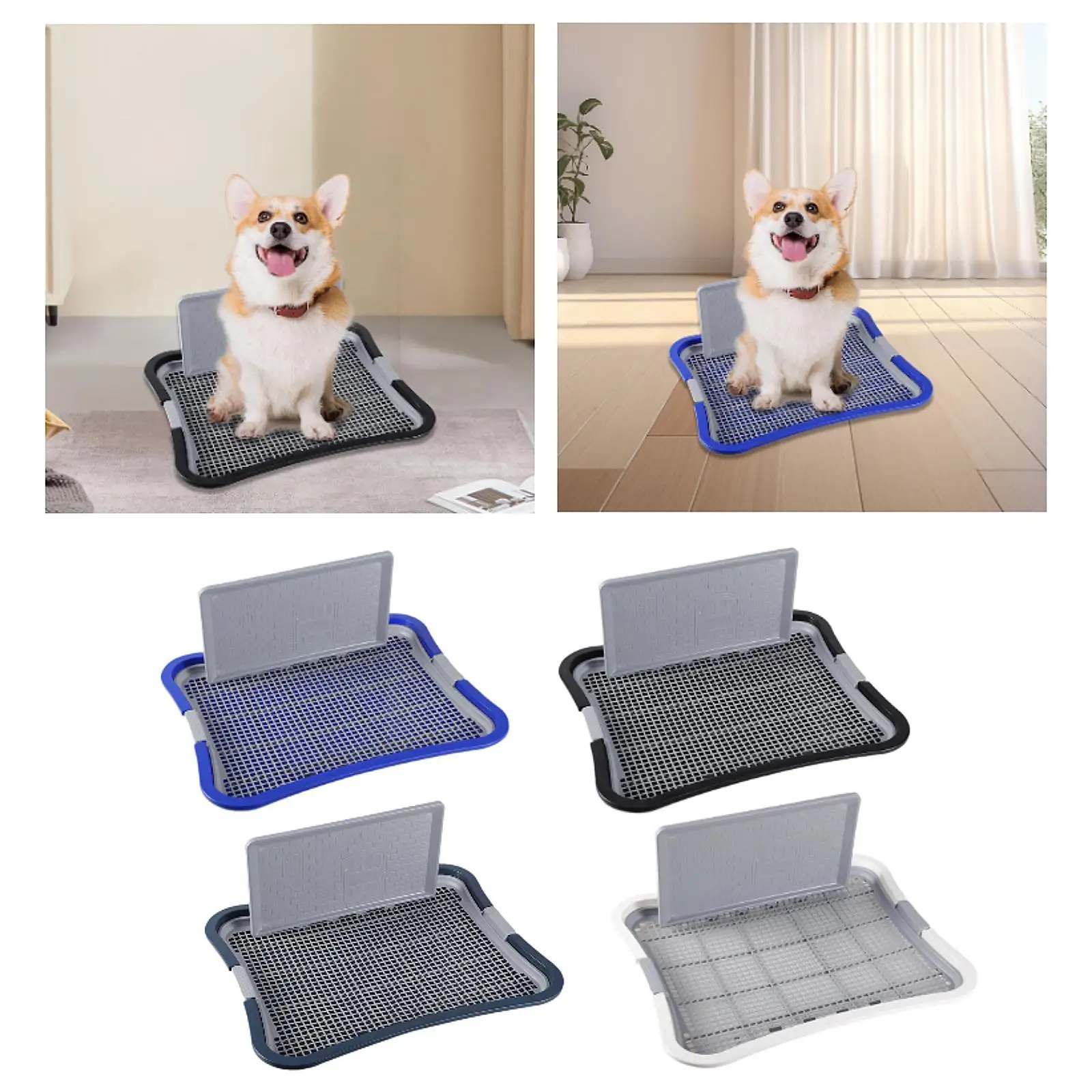 Potty Trainer Urinal and Urinary Column Keep Clean Dog Potty Tray Pet Training Toilet Tray for Bunny Dogs Cats Puppy Kitten Potty Trainer Urinal and Urinary Column Keep Clean Dog Potty Tray Pet Training Toilet Tray for Bunny Dogs Cats Puppy Kitten