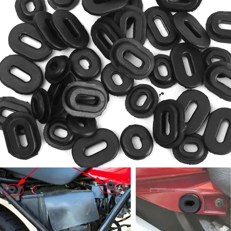 Motorcycle Body Side Cover Rubber Grommet Fairing Washer Bolts Motorcycle Accessories Replacement Motorcycle Side Cover Dampers
