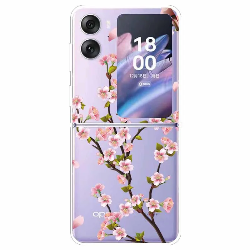 Transparent Hard Case for Oppo Find N2 Flip 5G - Clear Edge Foldable Protection