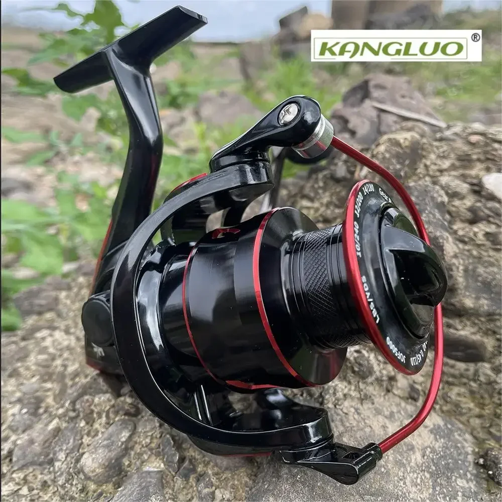 

Spinning Fishing Wheel Max Drag 15kg, 2000 3000 4000 5000 Series Power Metal Rock Arm Reel Spinning for Carp Fishing