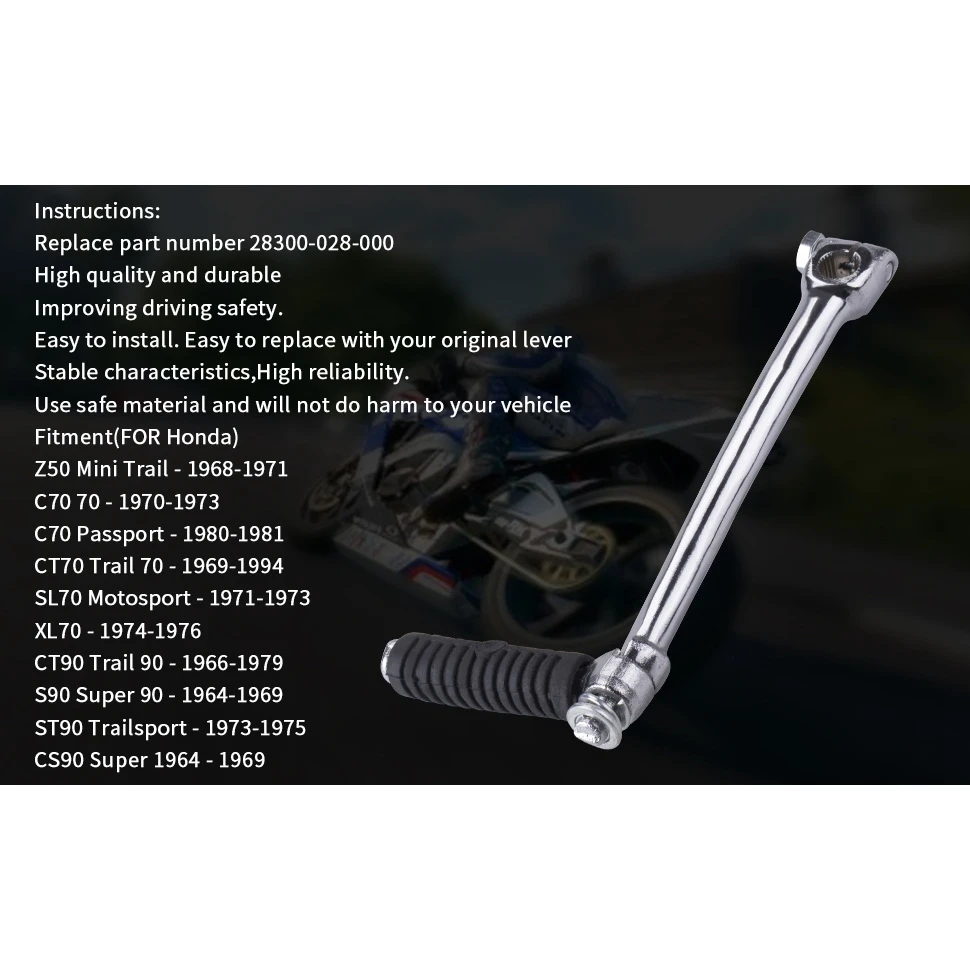 금속 킥 스타트 샤프트 스타터 레버 킥 스타트, 90Cc 110Cc 125Cc 140Cc 4 스트로크 피트 더트와 호환