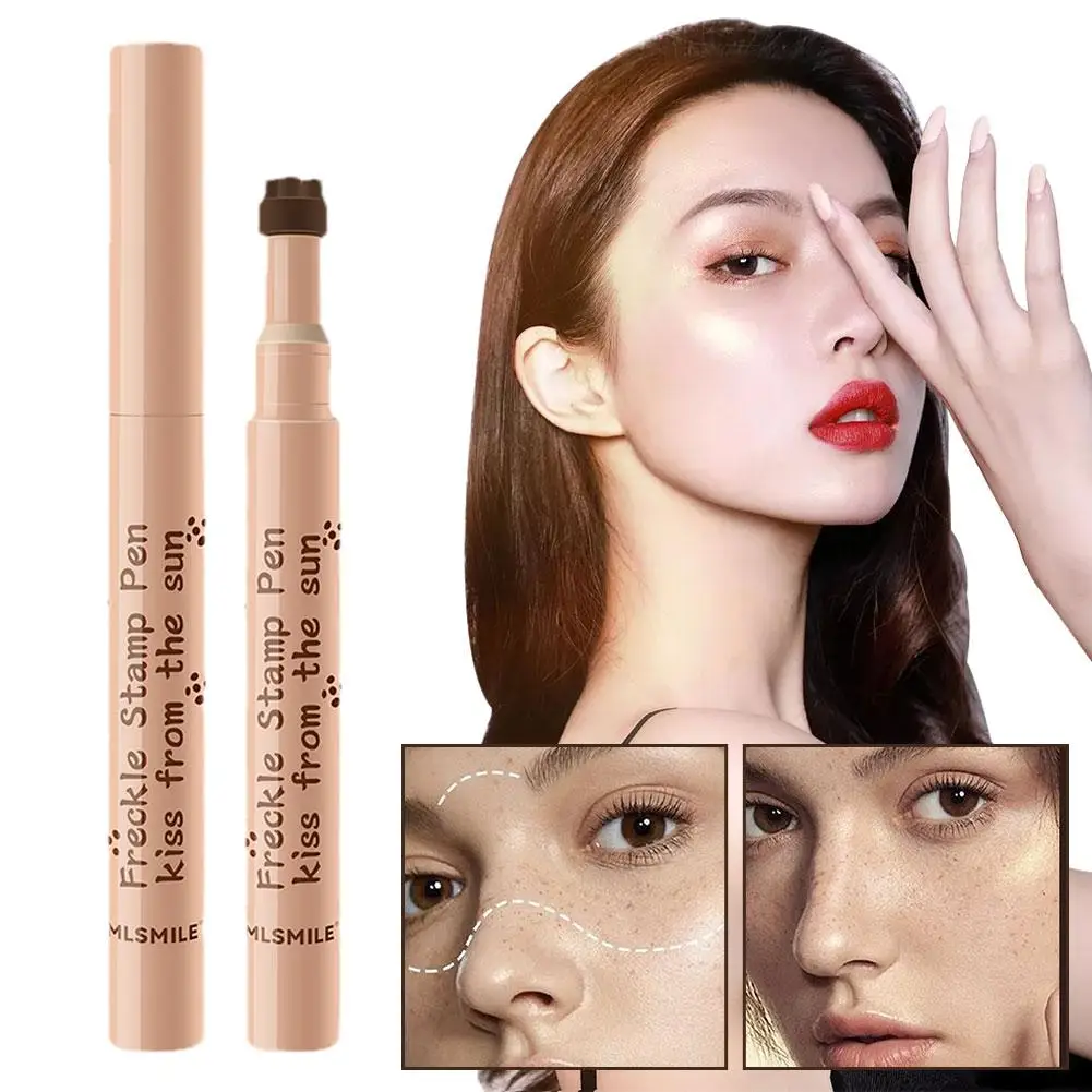 

Natural Face Fake Freckle Pen Quick Dry Waterproof Face Brown Eyeliner Dot Spot Pen Cosmetics Tool For Women H8Q7