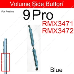 Enhanced Side Button Replacement for Realme Devices - Power/Volume Control (9pro Blue)
