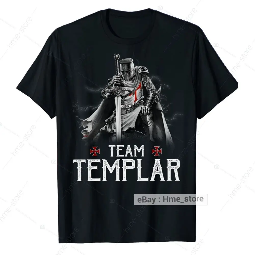 

Команда футболка с тамплиерами Knight Templar Christian Of Христос, футболки с рисунком из аниме