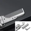 Multi-function EDC Utility Window Breaker Titanium Alloy Folding Comb Replaceable Comb Outdoor Camping Hunting Survival Tool 4