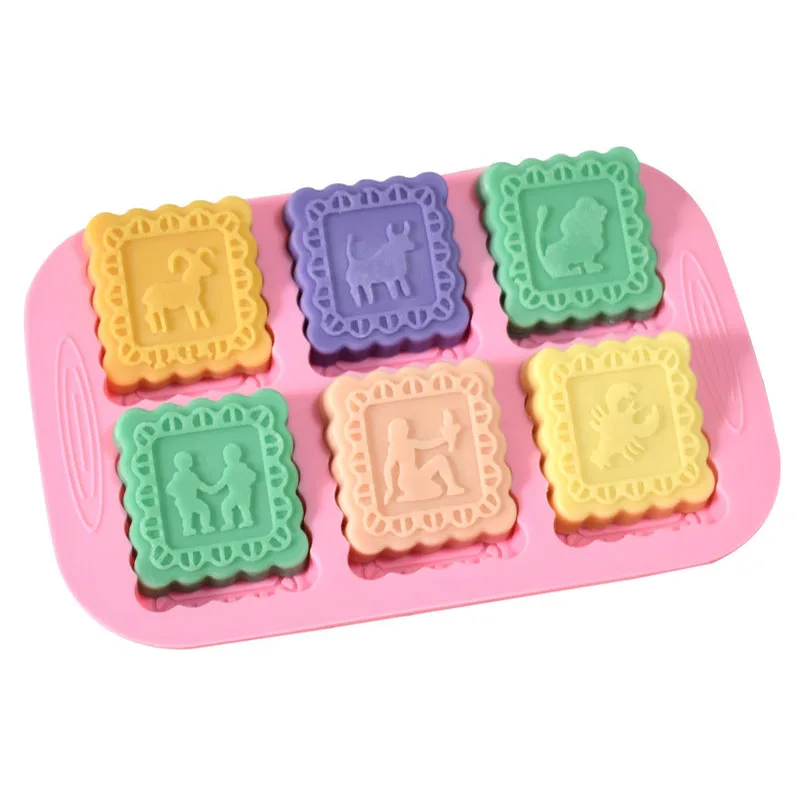 12 Constellations Shape Craft Art Silicone Soap Molds Craft Molds DIY Handmade Soap Molds Gifts-Making Supplies