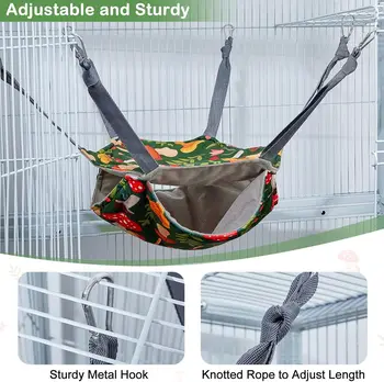 4-Pack Ferret Hammock – Washable Soft Cage Accessories for Rats, Guinea Pigs, Sugar Gliders & Small Pets 4