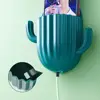 Toothbrush Holder Household Wall Self-adhesive Seamless Cactus Storage Rack Shaver Organizer Drain Shelf Bathroom Accessories 3