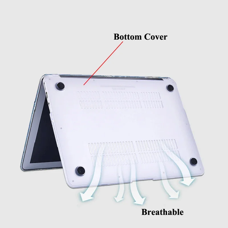 Diy Case do Portátil para Macbook ar Pro Retina 14 12 13 15 16 15.4 13.3 Polegada Personalizado Foto Capa ar A2141 A1932 A1286 Escudo Funda - Imagem 6