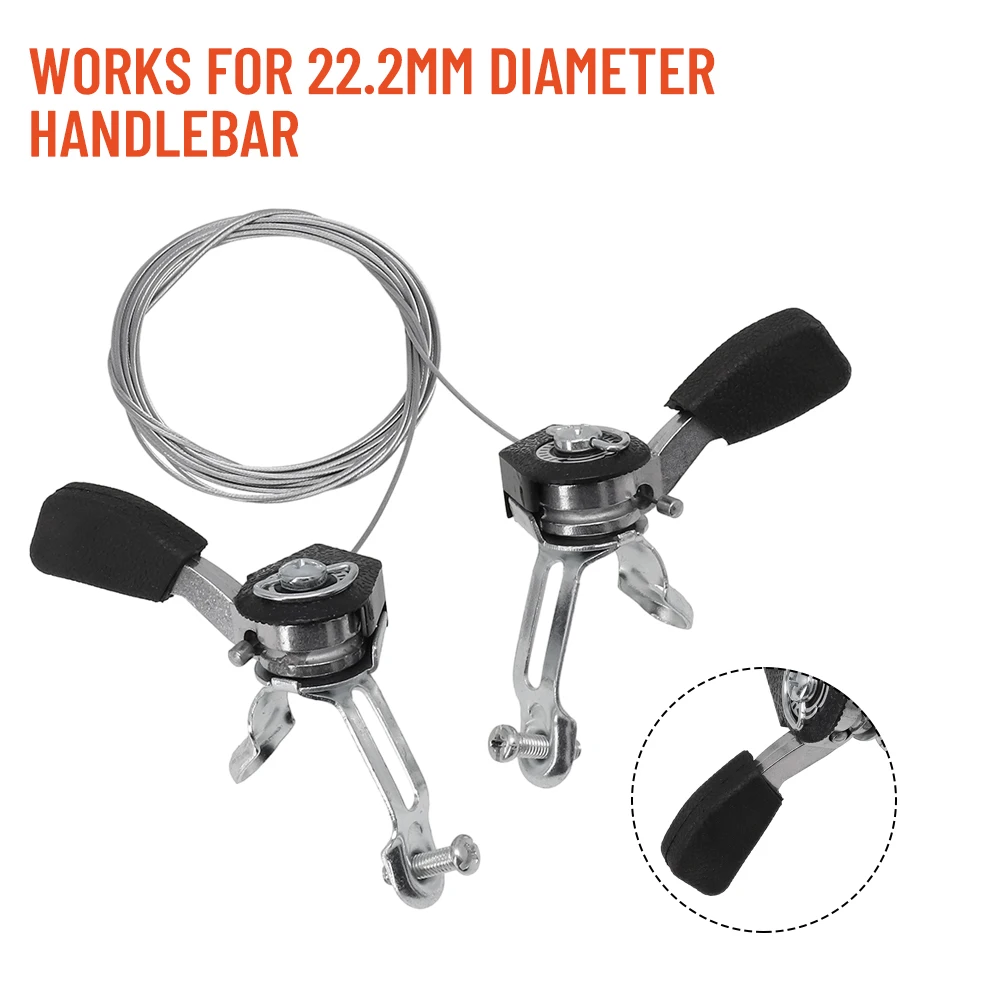 Pair Bike Thumb Shifters Shifter Levers 3x6/3x7 Aluminium Alloy