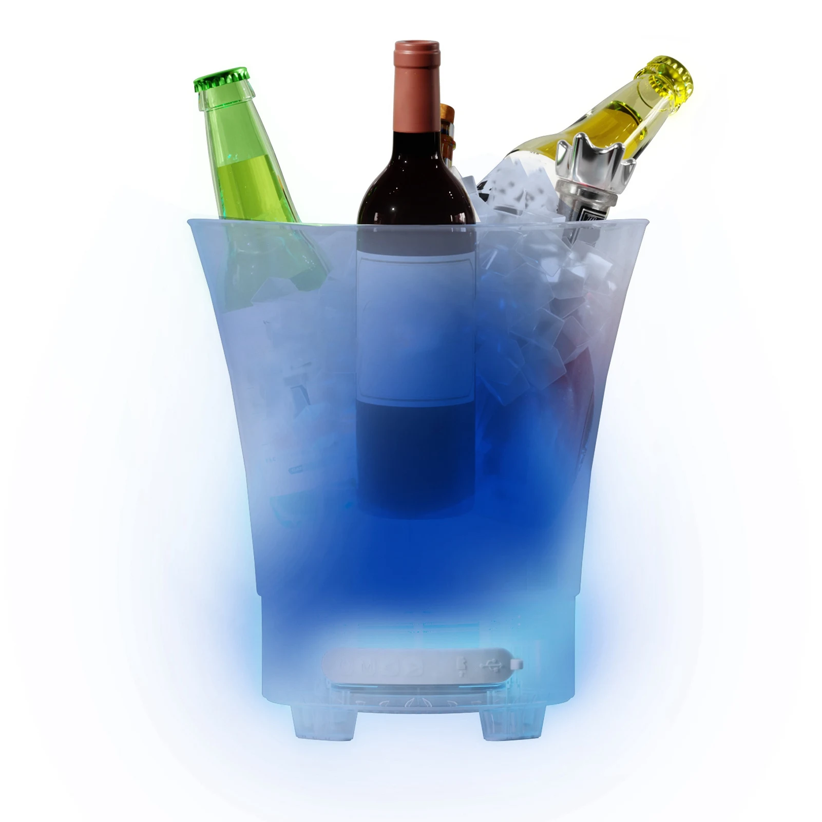 Ice Bucket LED Ice Bucket LED 7L Large Capacity 4 Light Modes Colorful Wine Beer with Bluetooth Speaker