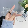 Square Finished Ladies Myopia Glasses Ultralight Oversized Frame Anti Blue Light Prescription Minus Eyewear Diopter 0 To -6.0 2