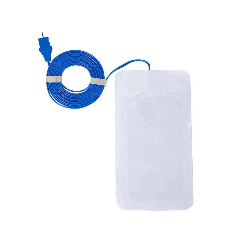 Monopolar Metal Electrode Plate Disposable neutral electrode plate adhesive ESU monopolar grounding pad neutral electrode return plate with cable