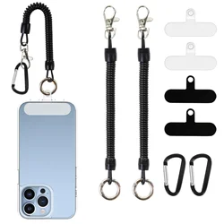 Secure Phone Lanyard with Carabiner Clip (Black)