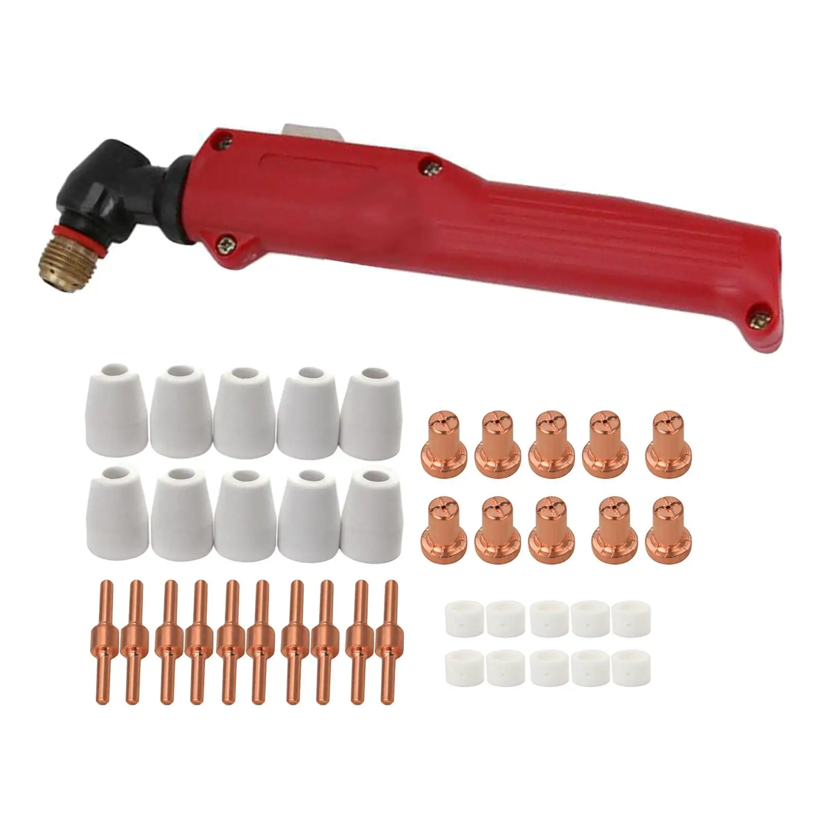 

41Pcs PT31 Torch Head Body Consumables Accessory Tips,Cups,Electrodes,Rings