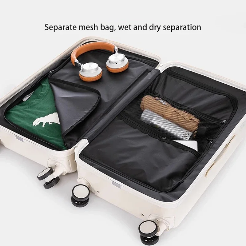 New Wide Tie Bar With Cup Holder Luggage Case Strong Thickened Multi-Function Large Capacity 26