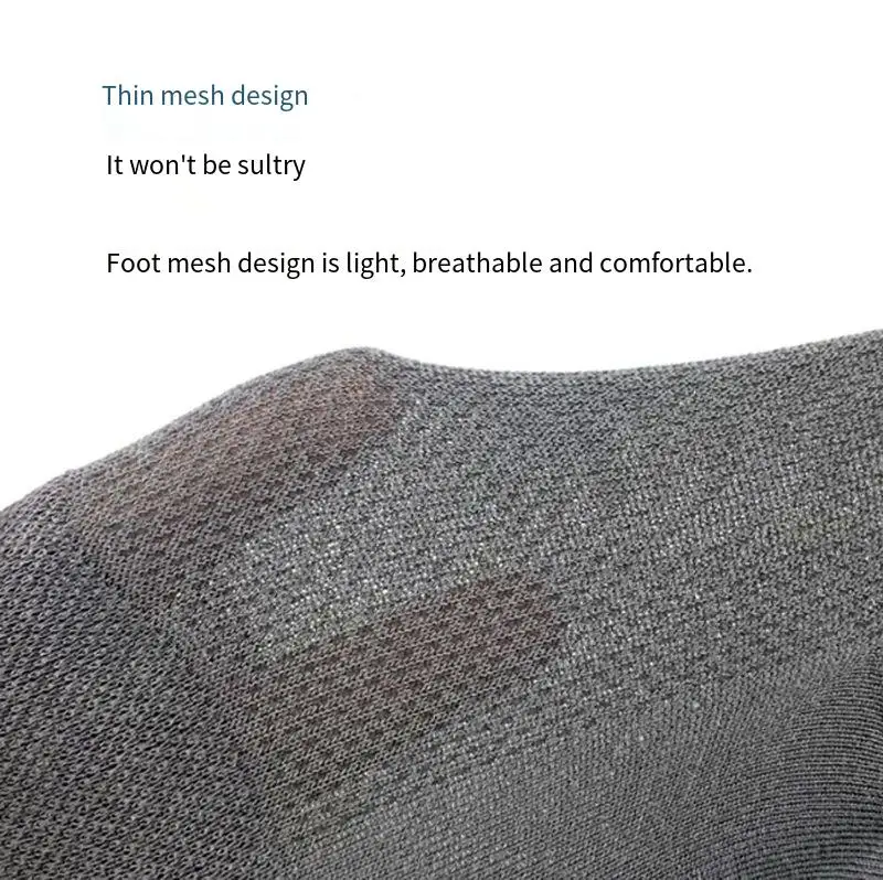 10 Paar Herren-Sommersocken aus Mesh-Bambusfaser, modische, atmungsaktive Business-Socken, geeignet für verschwitzte Füße, Freizeitsocken – Detail 3