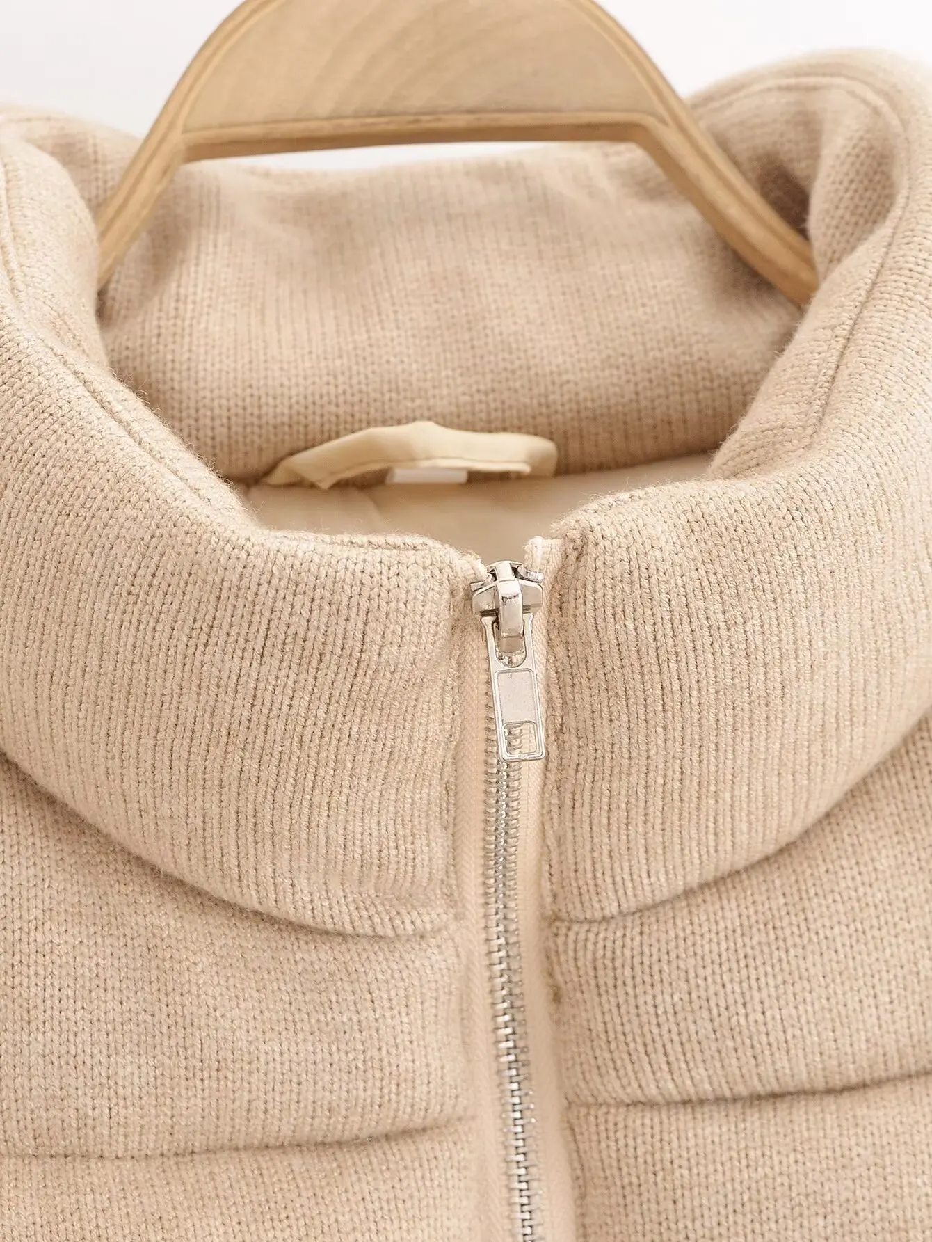 Women's Vest Parkas Jackets Coat Khaki Outwear Streetwear Fashion Elegant Sleeveless Tops Solid With Zipper Waistcoat Woman Coat