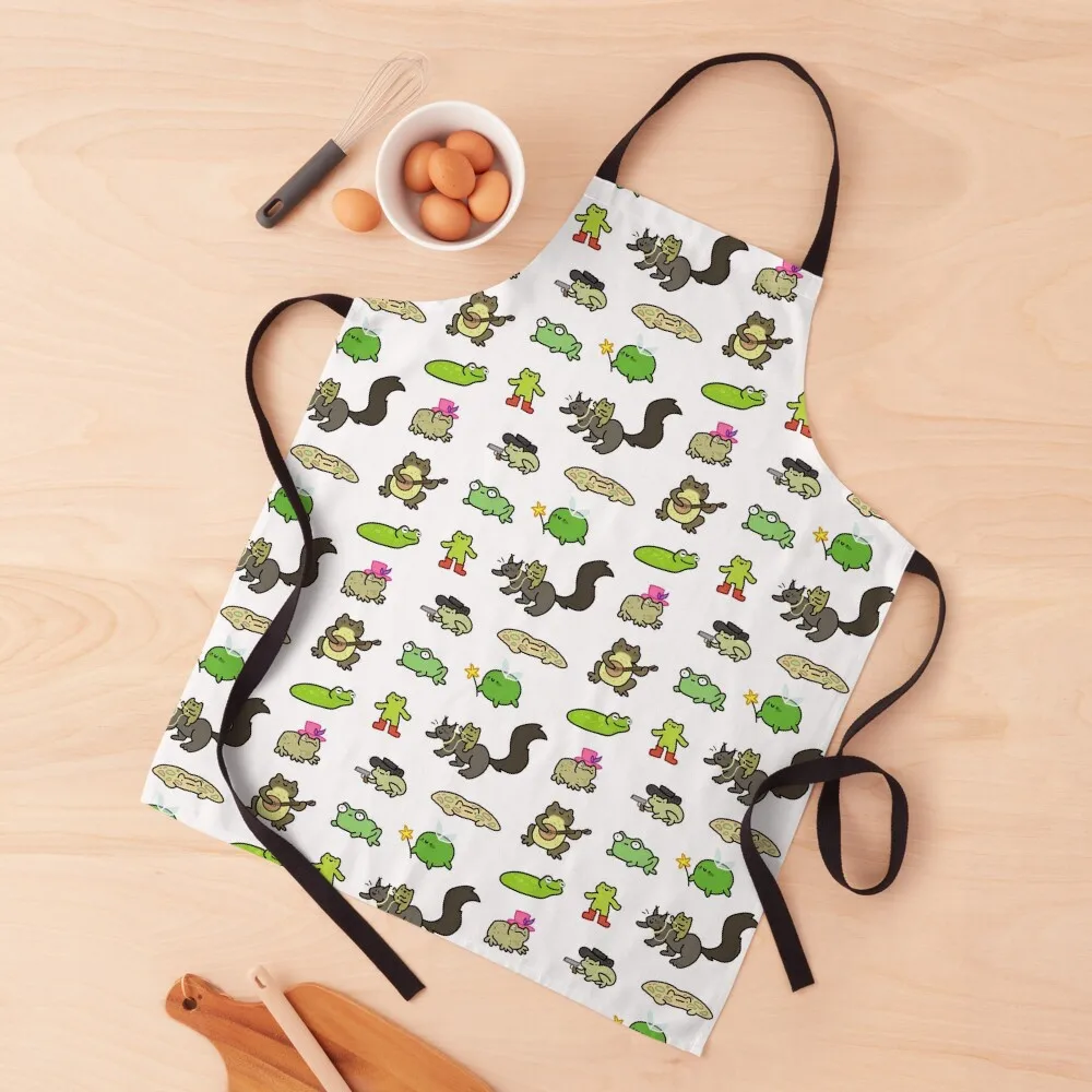 

froggies mix Apron Costume Waiter Customizable Woman Hairdressing Apron