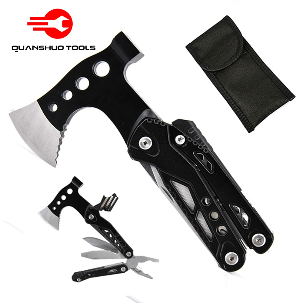 

2-in-1 Axe Pliers Camping Survival Multi functional Tool Comes with Firestick Multi functional Axe Portable Outdoor Tools