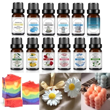 10ml huile essentielle plante organique 33 sabores bricolage aromathérapie plâtre bougie savon faisant arôme parfum huile pour diffuseur sommeil 1