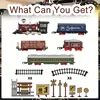 Train Set - Train Toys For Boys With Smokes, Lights And Sound, Toy Train With Steam Locomotive,Christmas Gifts for Kids 3-12 3