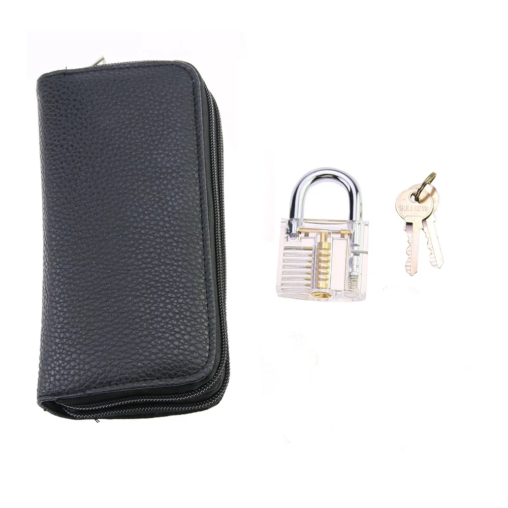 Locksmith Titanium Plating Tool Kit Grey Handle Beginner and Locksmith Practice picktools 24pcs lockpick tools