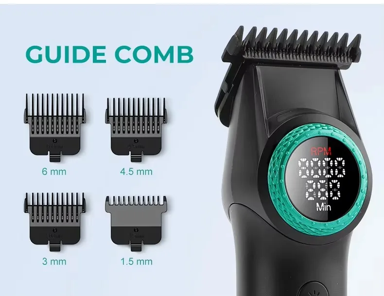 Trimmer Professional Hair Cutting Machine Cordless Hair Clippers Barber Electric