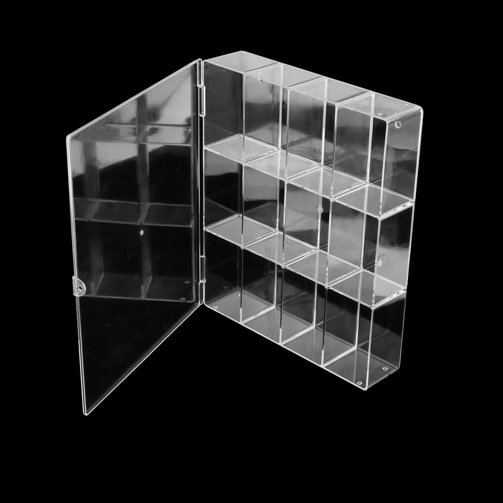Clear Acrylic Display Case Organizer Showcase for Model Dolls Collectibles