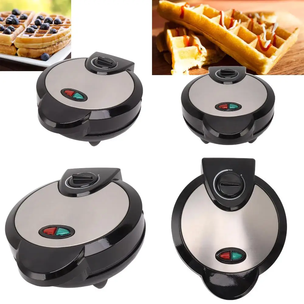 1200W Waffle Maker Double Side Flip Cooking Plate Adjustable Temp Non Stick Baking Pan EU Plug 220V