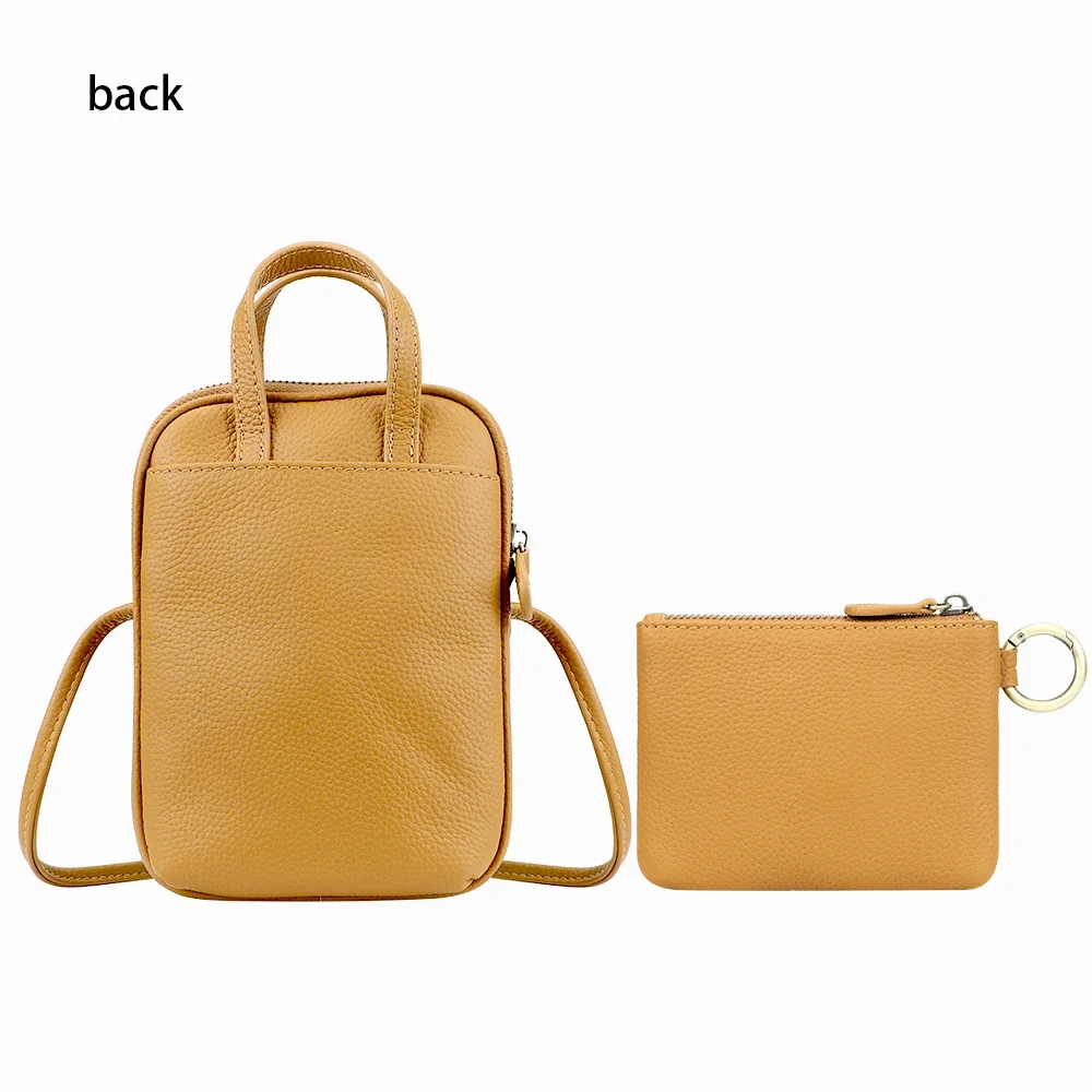 URBAN MASTERLuxury Soild Shoulder Crossbody Bags for Women Genuine Cow Leather Fashion Simple Phone Purse Small Square Bag 1590