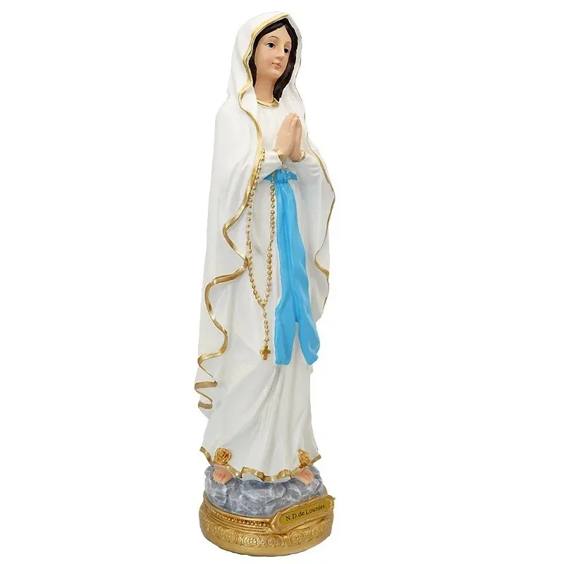 Christian Statue 1PC Our Lady of Lourdes Resin Crafts