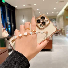 

Soft Silicone Heart Bracelet Phone Case for IPhone 11 12 13 Pro Max Mini XS X XR 7 8 Plus SE 2020 Shockproof Bumper Back Cover
