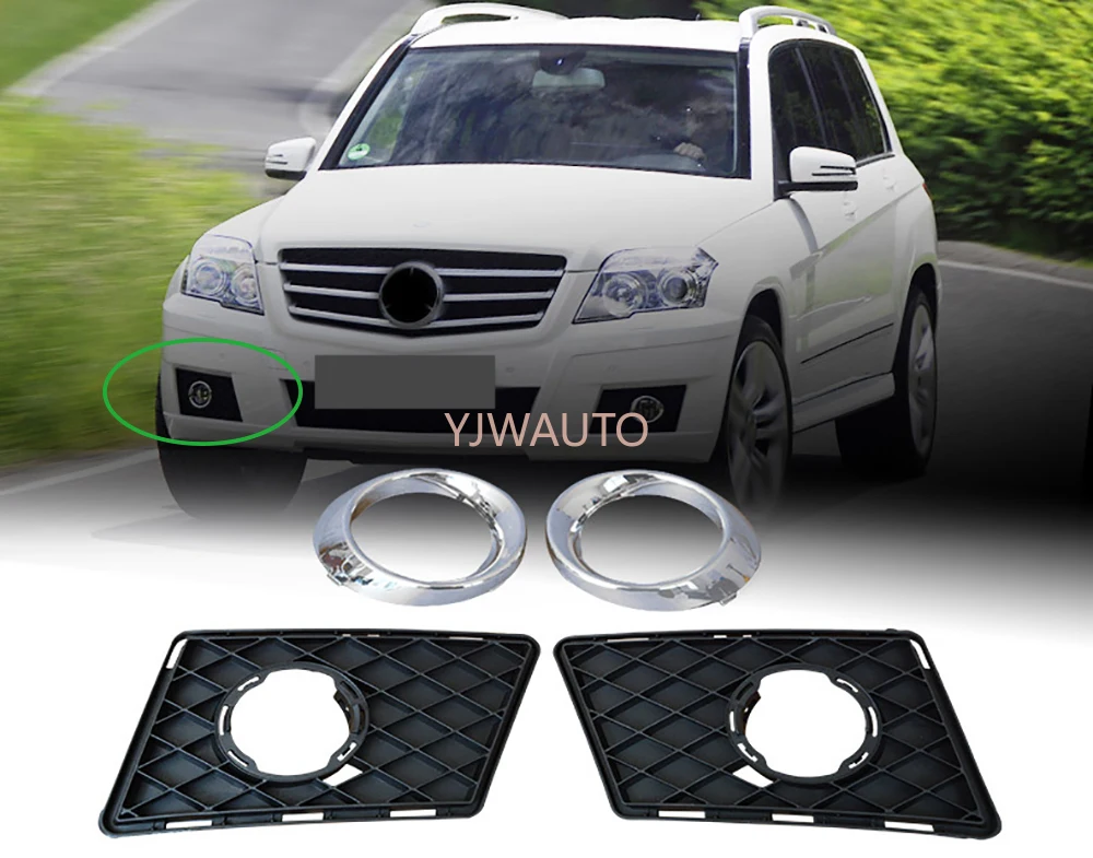 

Противотуманная светильник РА для Benz GLK-Class 2008-2012, противотуманная фара, оболочка, вентиляционное отверстие, автомобильный передний бампер, решетка, крышка фары дальнего света