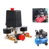 NEW Air Compressor Pump Pressure Switch Manifold Regulator Control Valve with Quick Connector Gauges 230-380V Aluminum Alloy 4