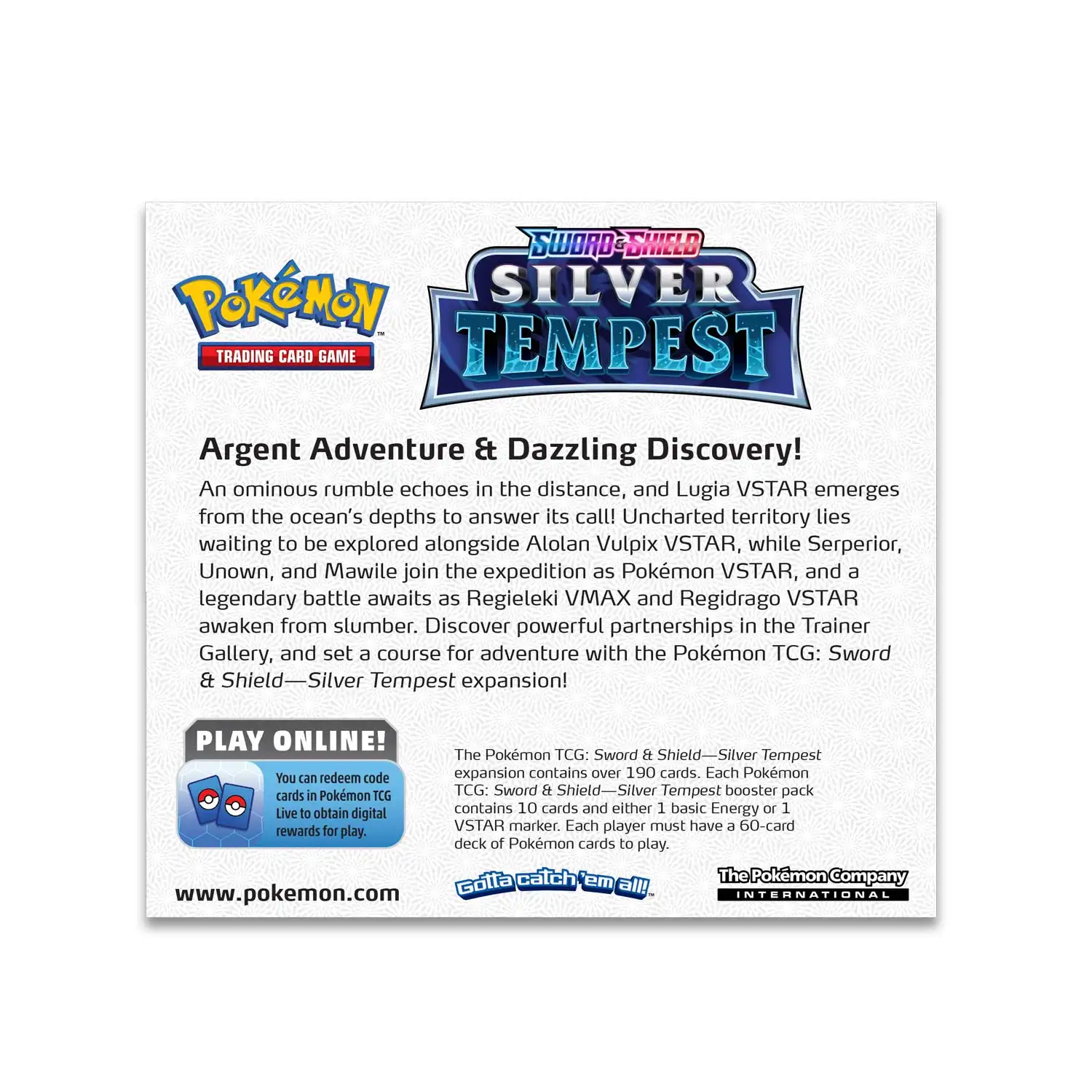 Pokémon TCG：Sword & Shield—Silver Tempest Booster Display Box (36 Packs)  Card Pikachu Pokemon Game Kids Toys Cards Drop Shipping| | - AliExpress