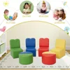 Kids Modular Flexible Seating Set - 8 Pieces Kids Couch, Sectional Sofa Set for Home Preschool, Daycare Furniture 4
