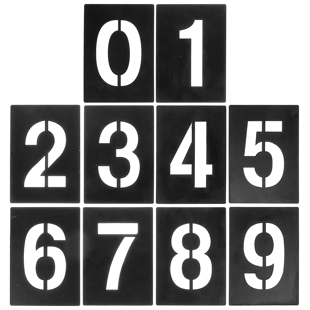 

1 Set Number Templates 0-9 Number Stencils DIY Number Painting Templates