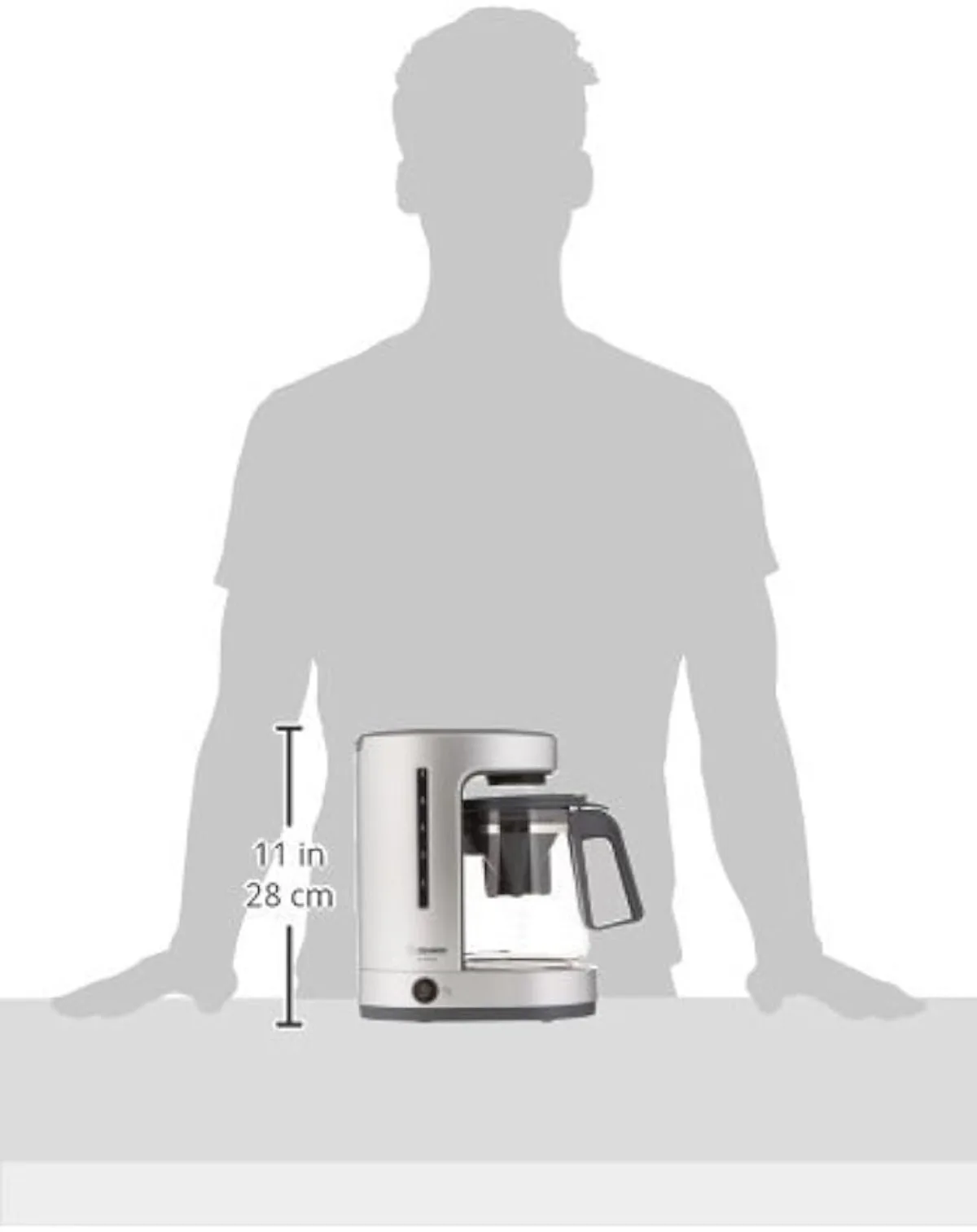 EC-DAC50 Zutto 5-Cup Drip Coffeemaker,Silver USA NEW